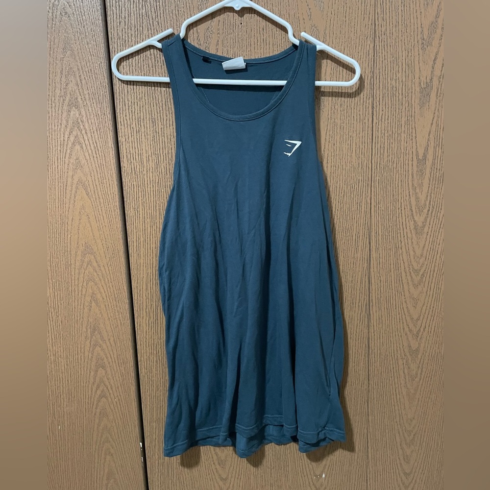 Gymshark navy blue oversized tank top